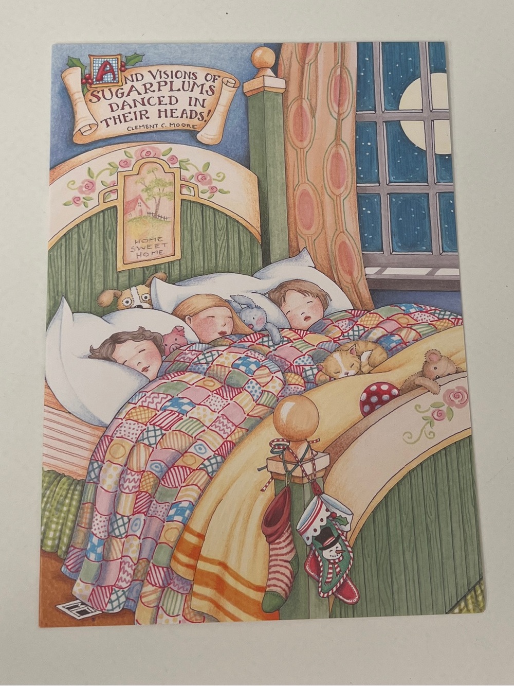Mary Engelbreit Comforter Christmas Cards/Envelopes Set of 7 New